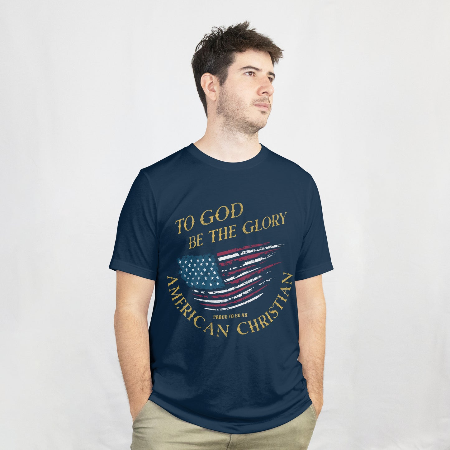 Proud To Be An American Christian | Soft Graphic Tee | Unisex T-Shirt