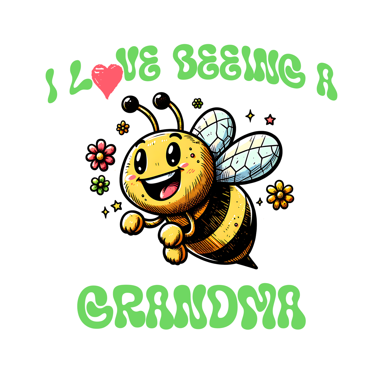 I Love Beeing A Grandma Graphic T-Shirt