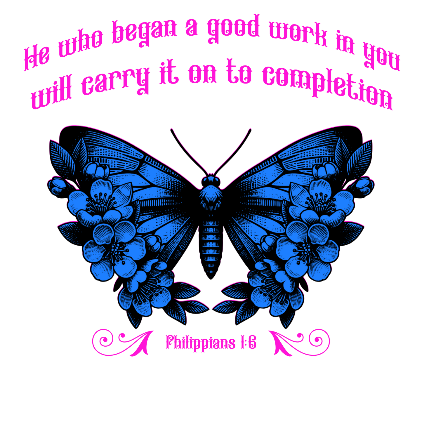 Butterfly In Bloom  Graphic T-Shirt