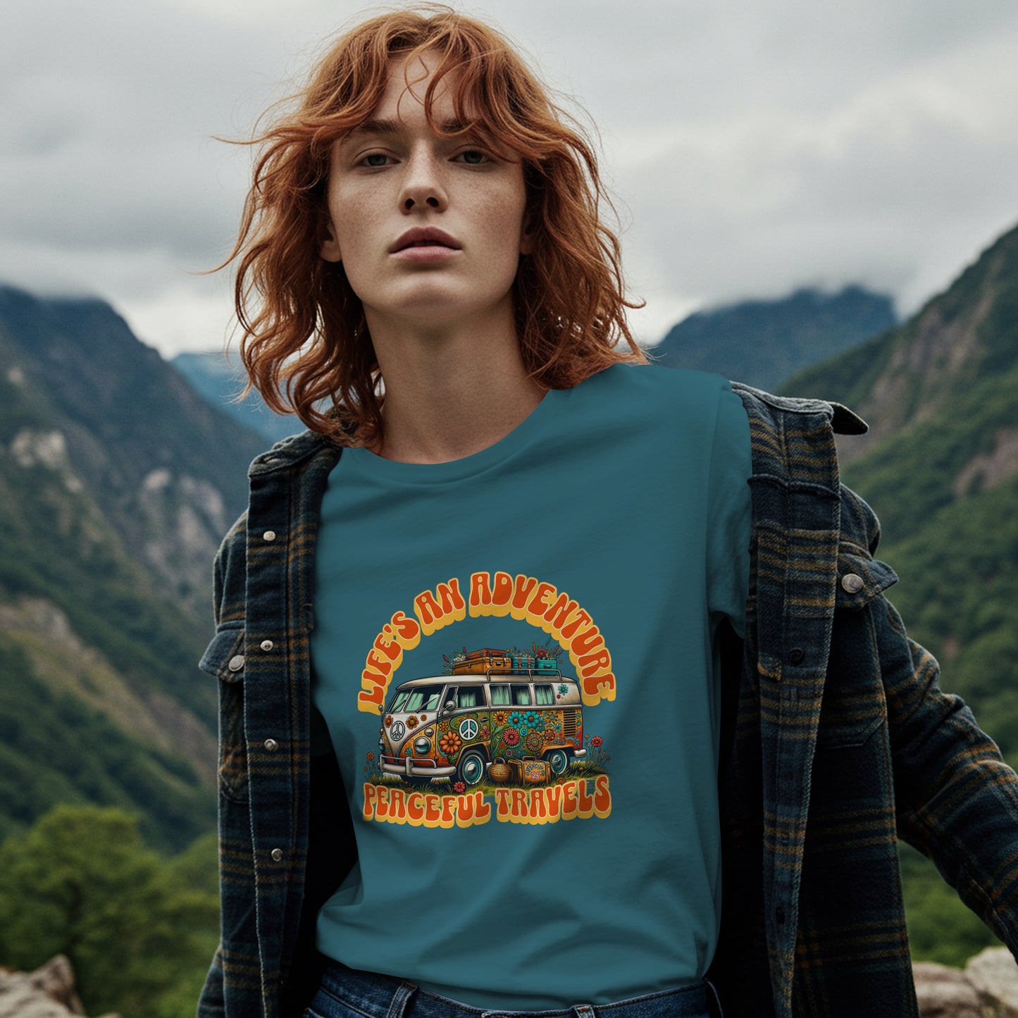 Life's An Adventure, Peaceful Travels Graphic T-Shirt