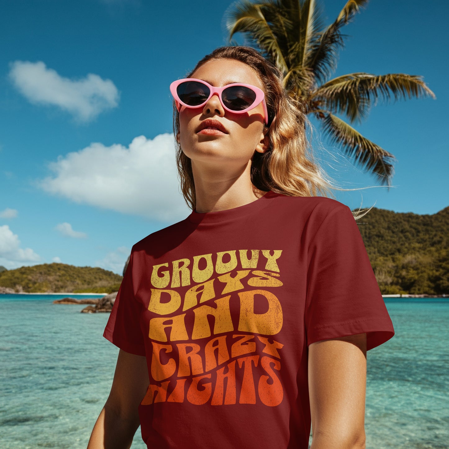 Groovy Days and Crazy Nights Graphic T-Shirt