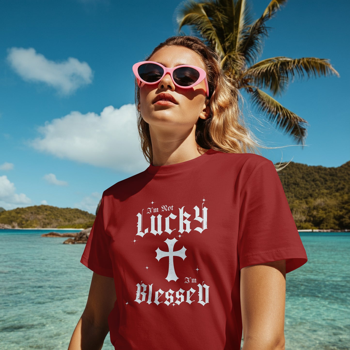 I'm Not Lucky, I'm Blessed Graphic T-Shirt