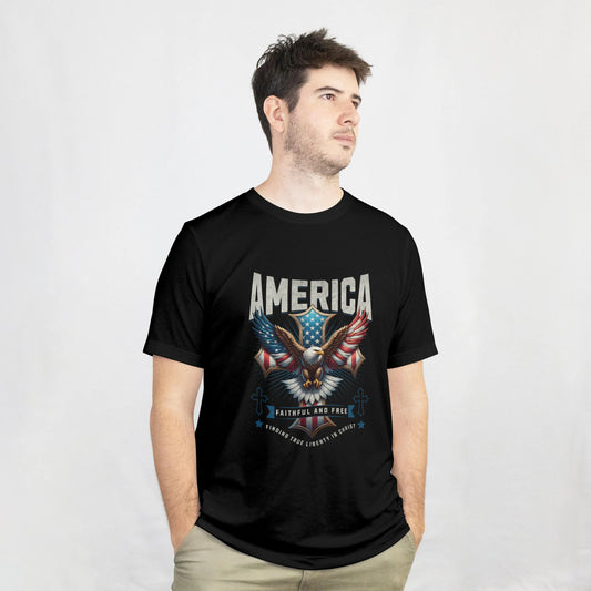 America Faithful and Free Graphic Tee