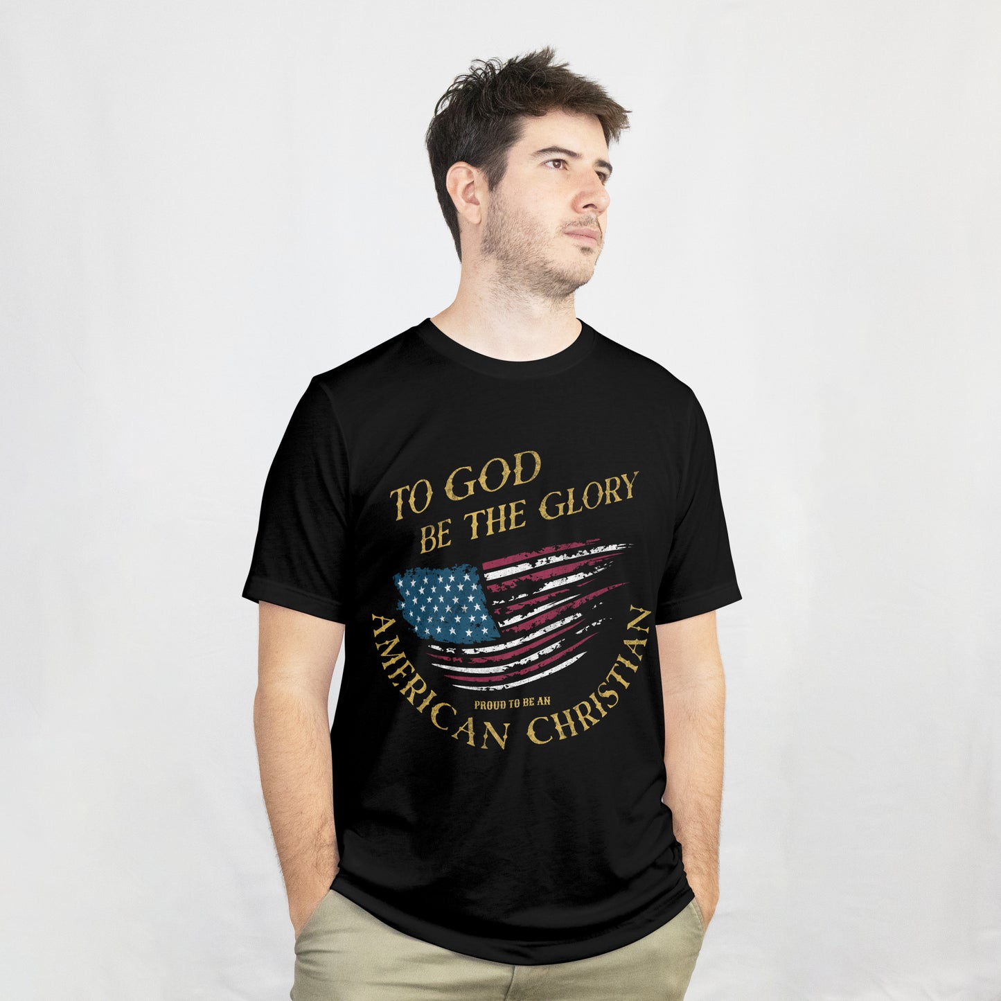 Proud To Be An American Christian | Soft Graphic Tee | Unisex T-Shirt