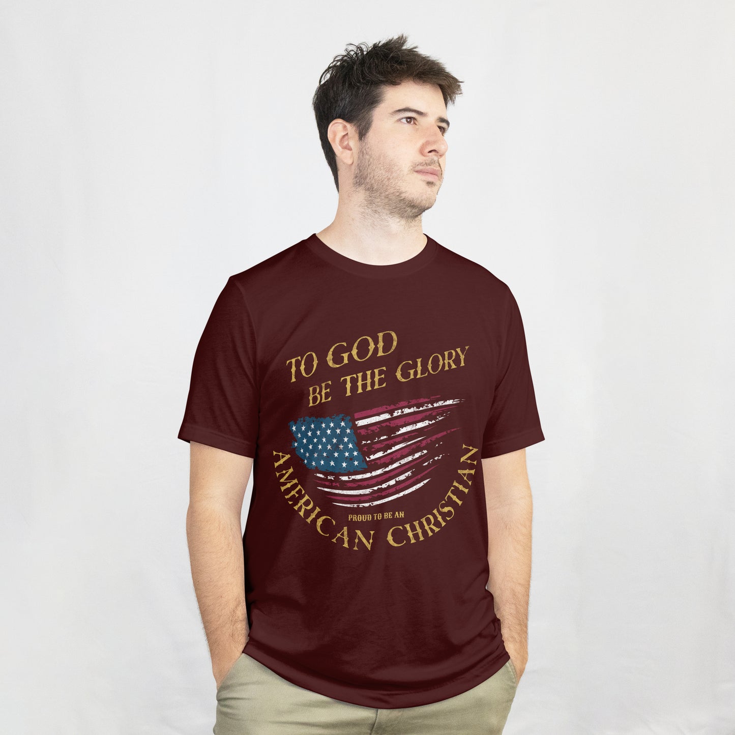 Proud To Be An American Christian | Soft Graphic Tee | Unisex T-Shirt