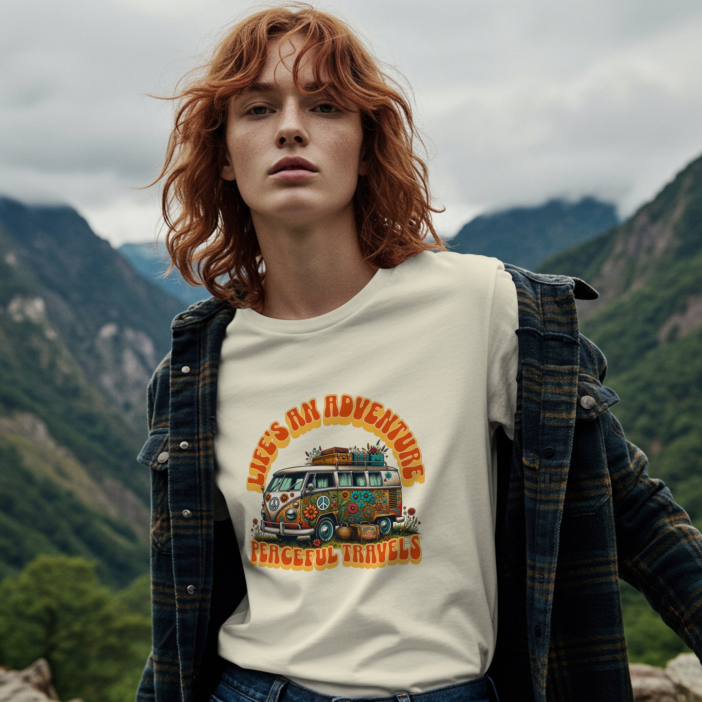 Life's An Adventure, Peaceful Travels Graphic T-Shirt