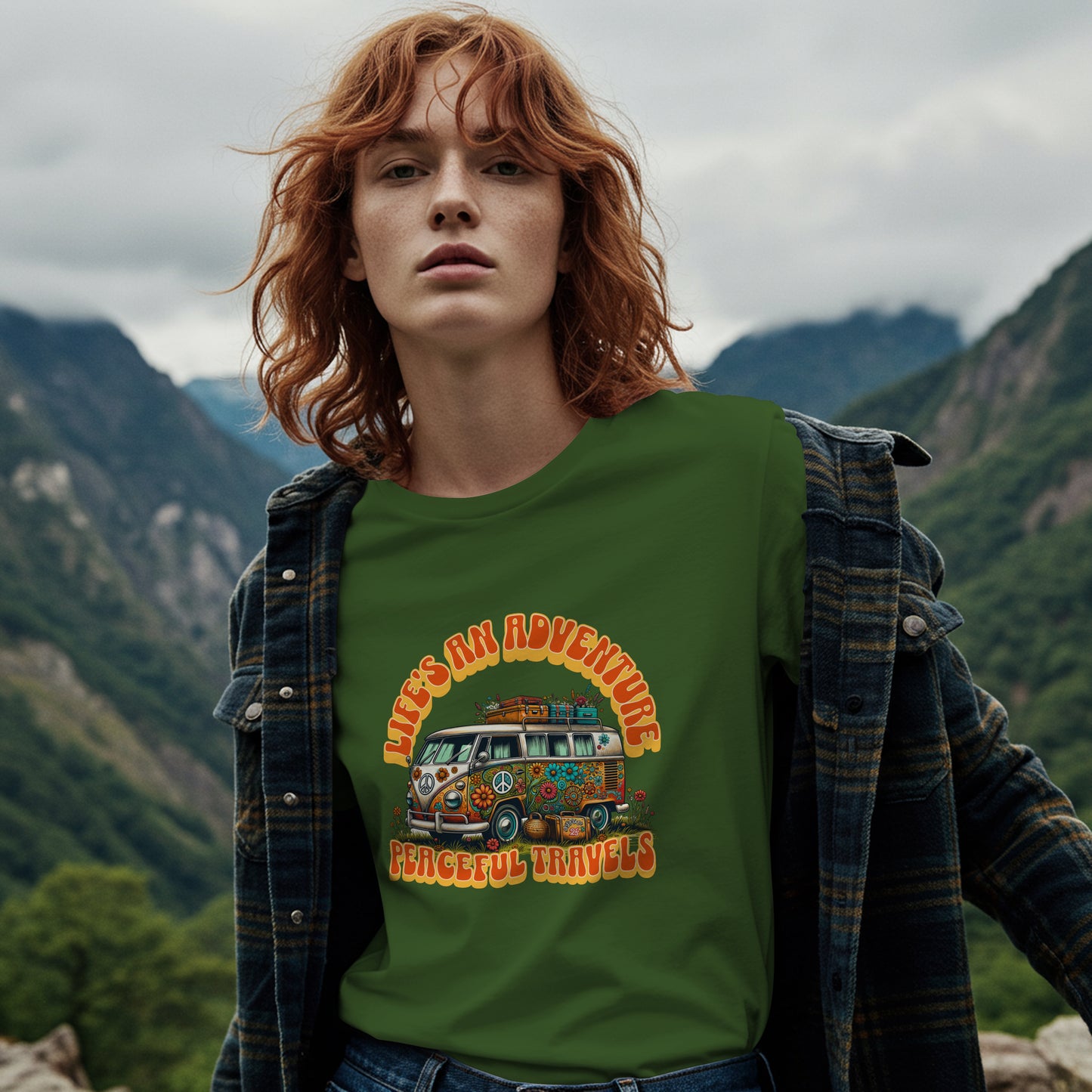 Life's An Adventure, Peaceful Travels Graphic T-Shirt