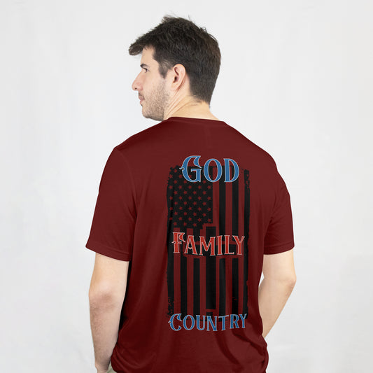 God, Family, Country Graphic Tee