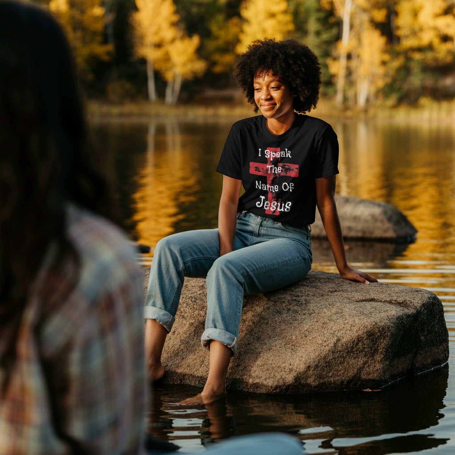 I Speak The Name Of Jesus Graphic Tee