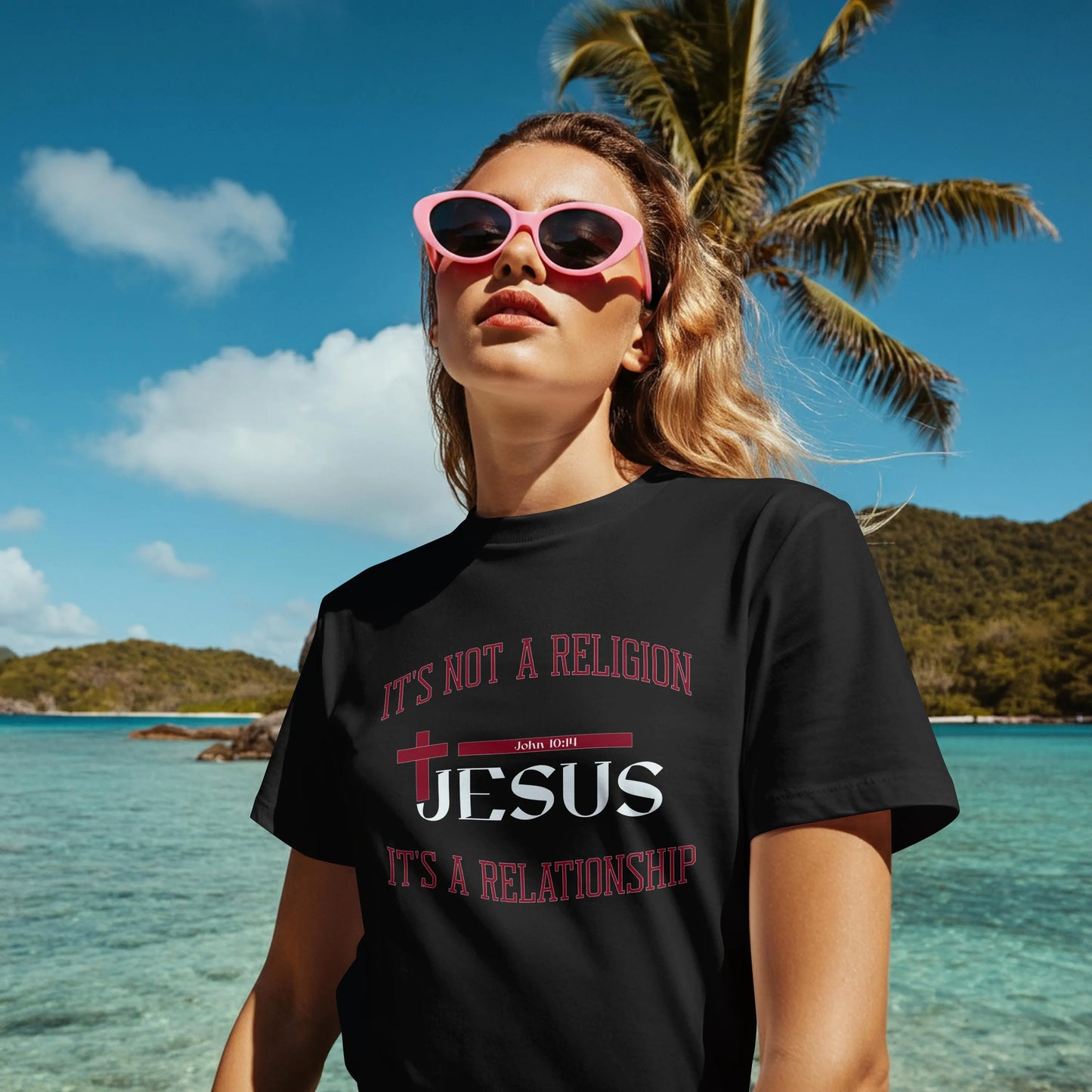 It's Not A Religion, It's A Relationship ( Jesus ) Graphic Tee