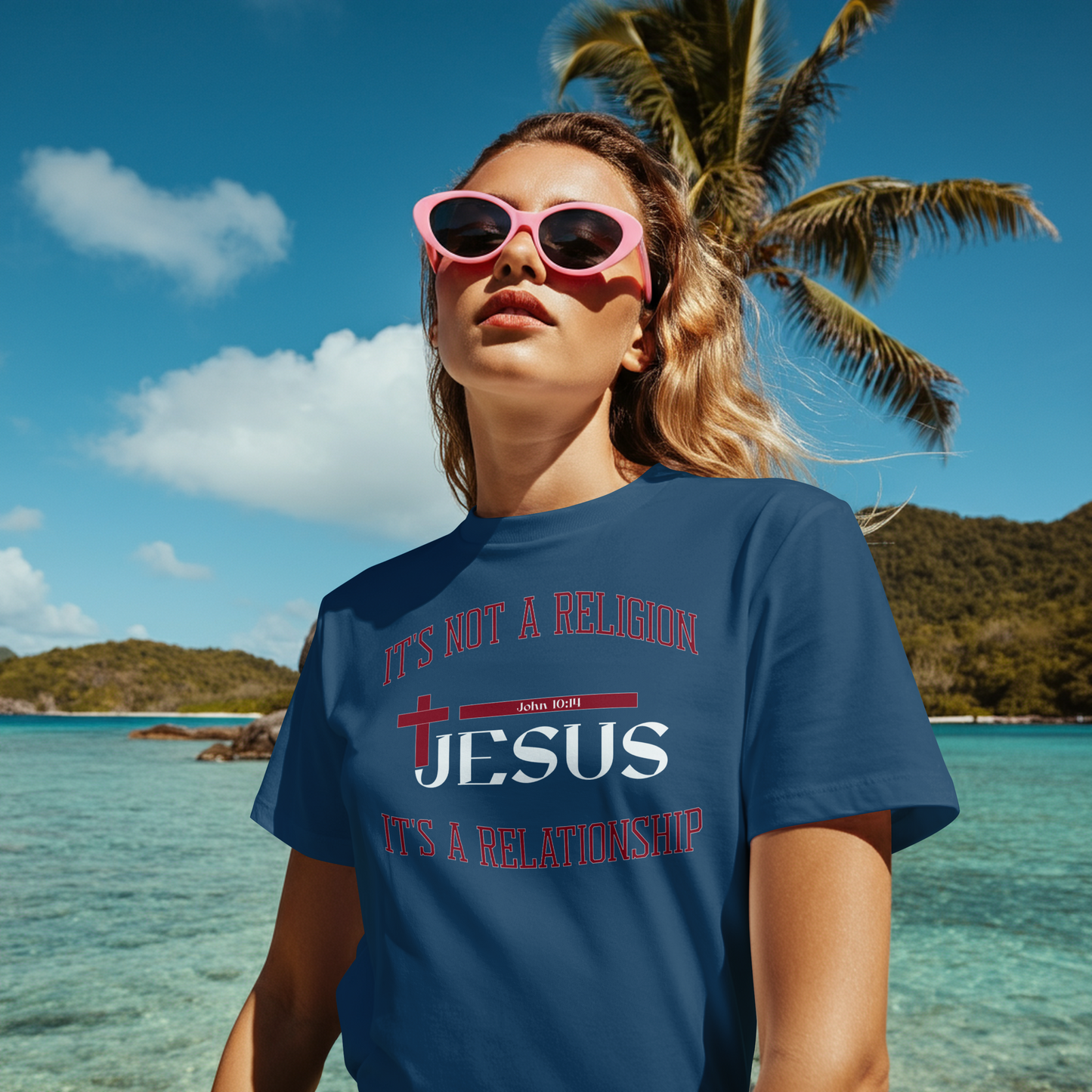 It's Not A Religion, It's A Relationship ( Jesus ) Graphic Tee