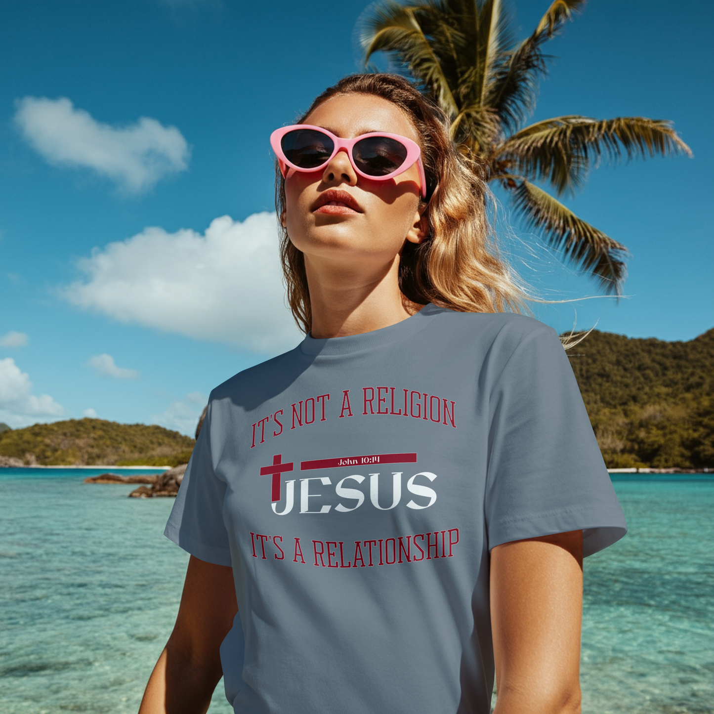 It's Not A Religion, It's A Relationship ( Jesus ) Graphic Tee