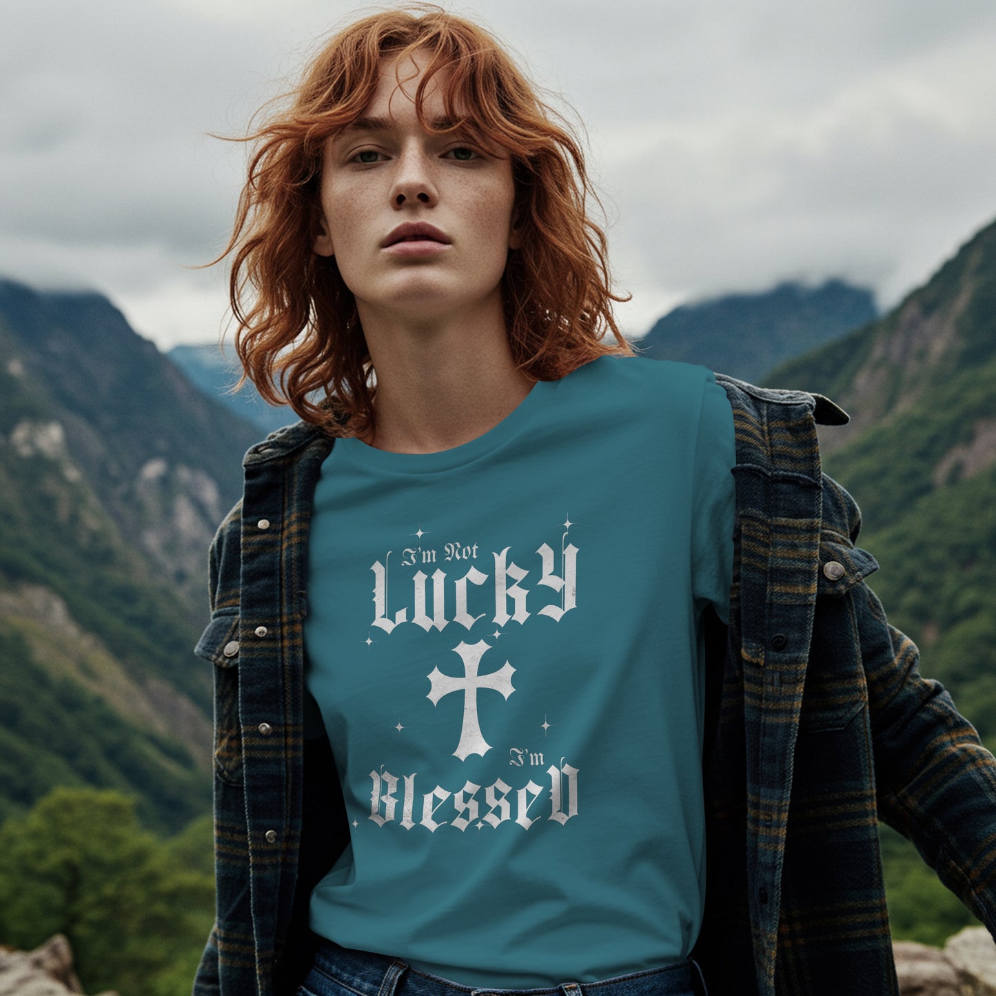 I'm Not Lucky, I'm Blessed Graphic T-Shirt