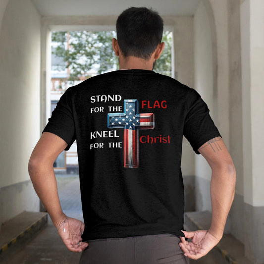 Stand For The Flag/ Kneel For The Christ Graphic Tee